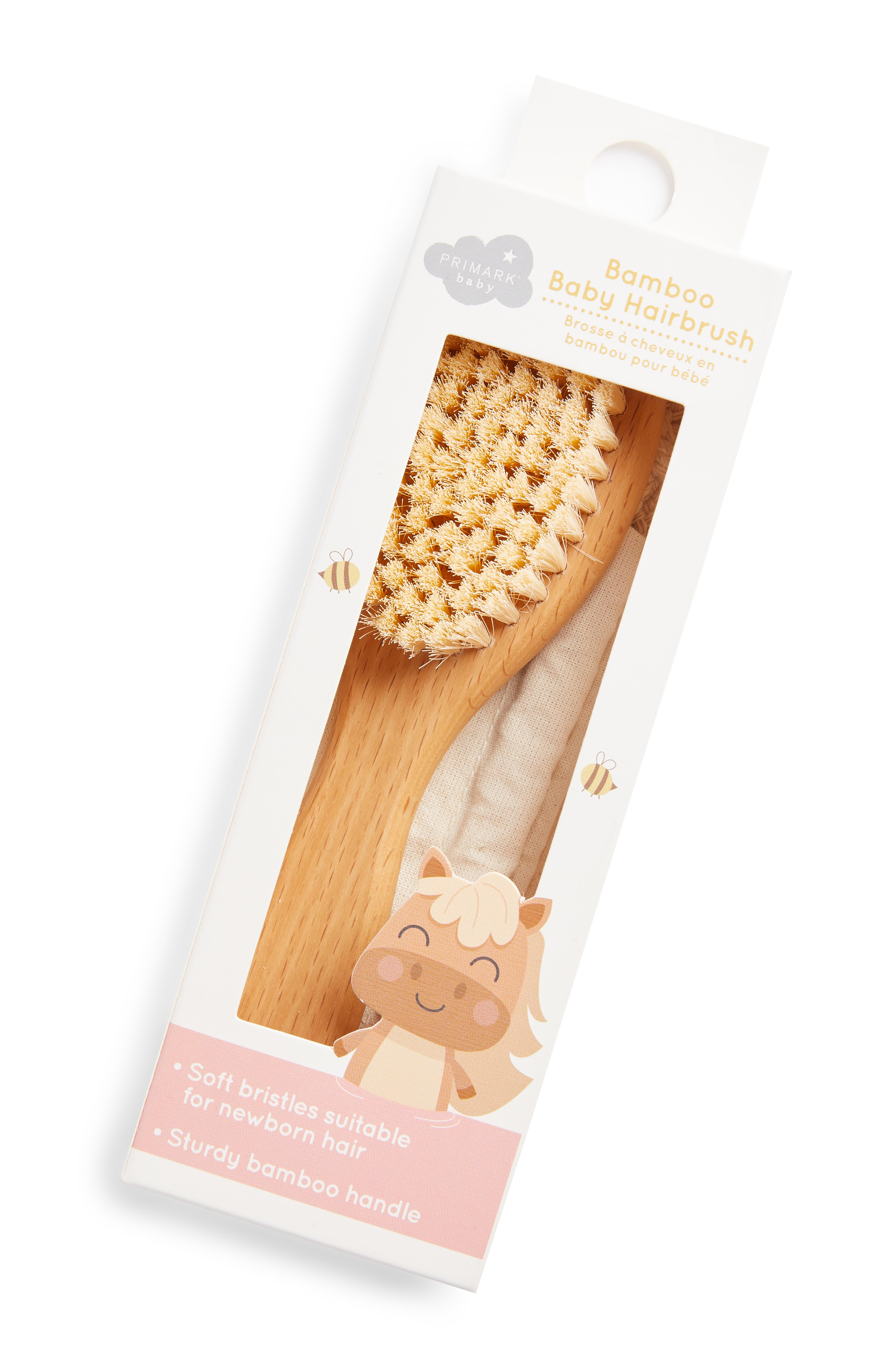 Baby Bamboo Hair Brush Kids Makeup Lip Glosses & Nail Kits Makeup Eye & Face Makeup