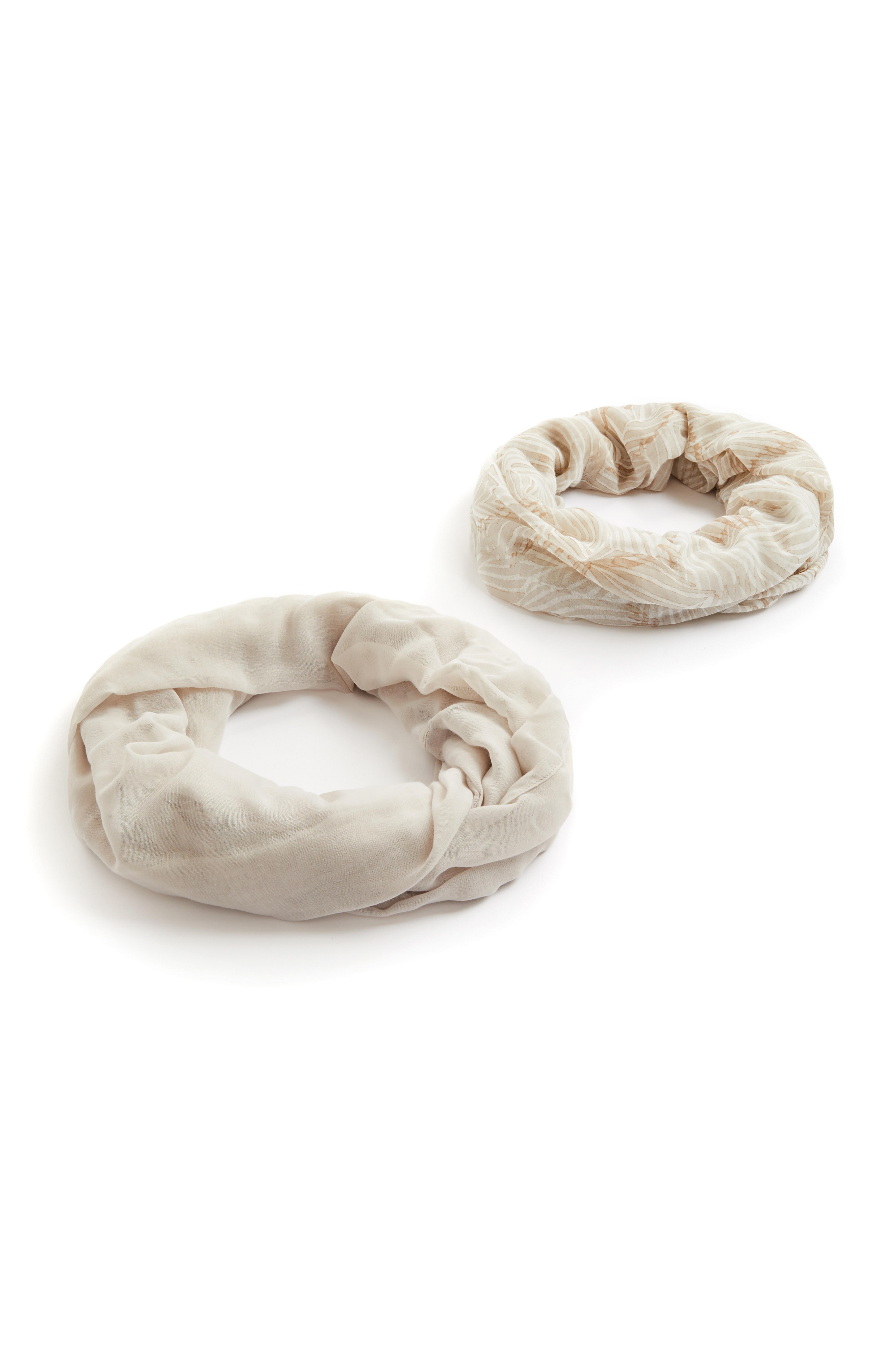 Ecru Snood 2 Pack Women's Hats, Scarves & Gloves Women's