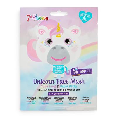 7th Heaven Unicorn Print Yuzu And Dubia Berry Face Mask