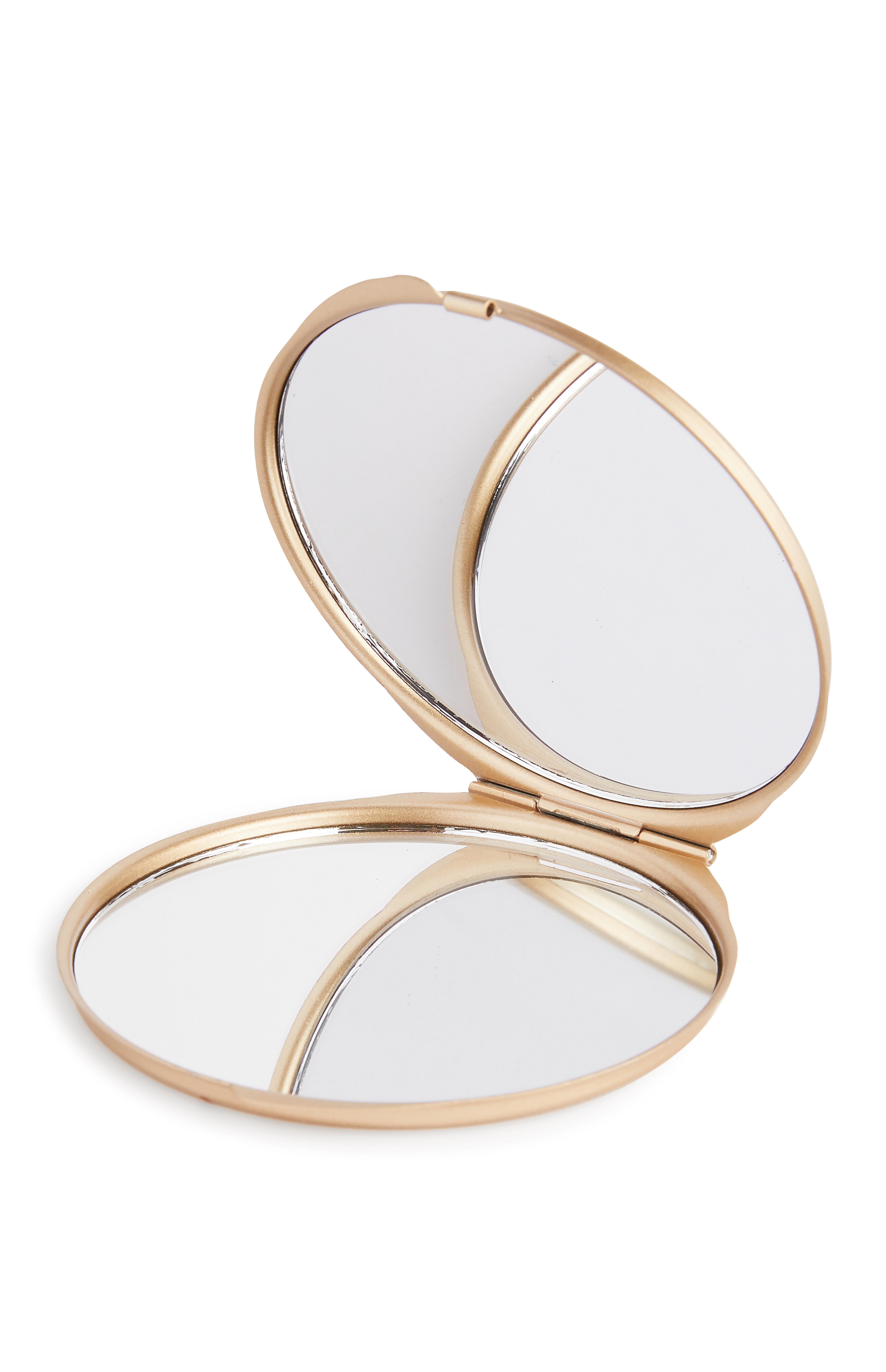 Ps Cosmic Connection Goldtone Compact Double Mirror Beauty