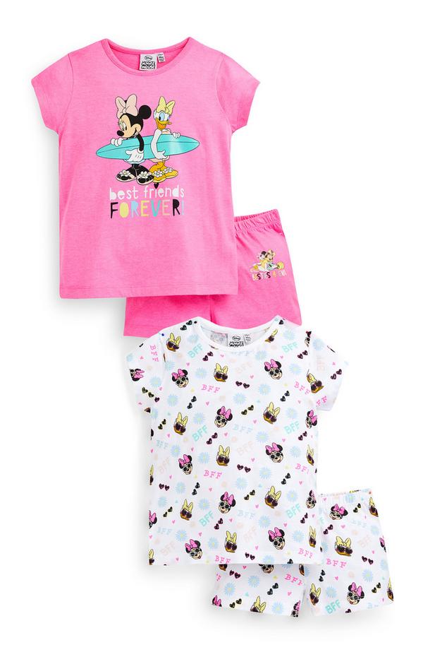 Rosa „Disney Minnie Maus“ Pyjamas (kleine Mädchen), 2er-Pack