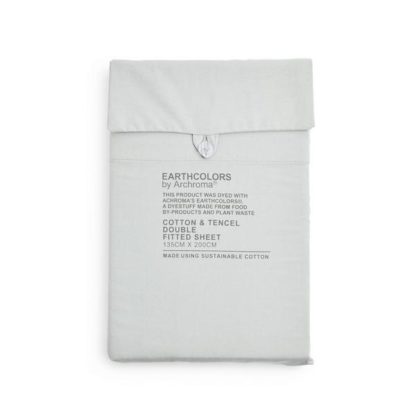 Primark Cares Mint Organic Cotton And Tencel Earthcolors By Archroma Double Fitted Sheet