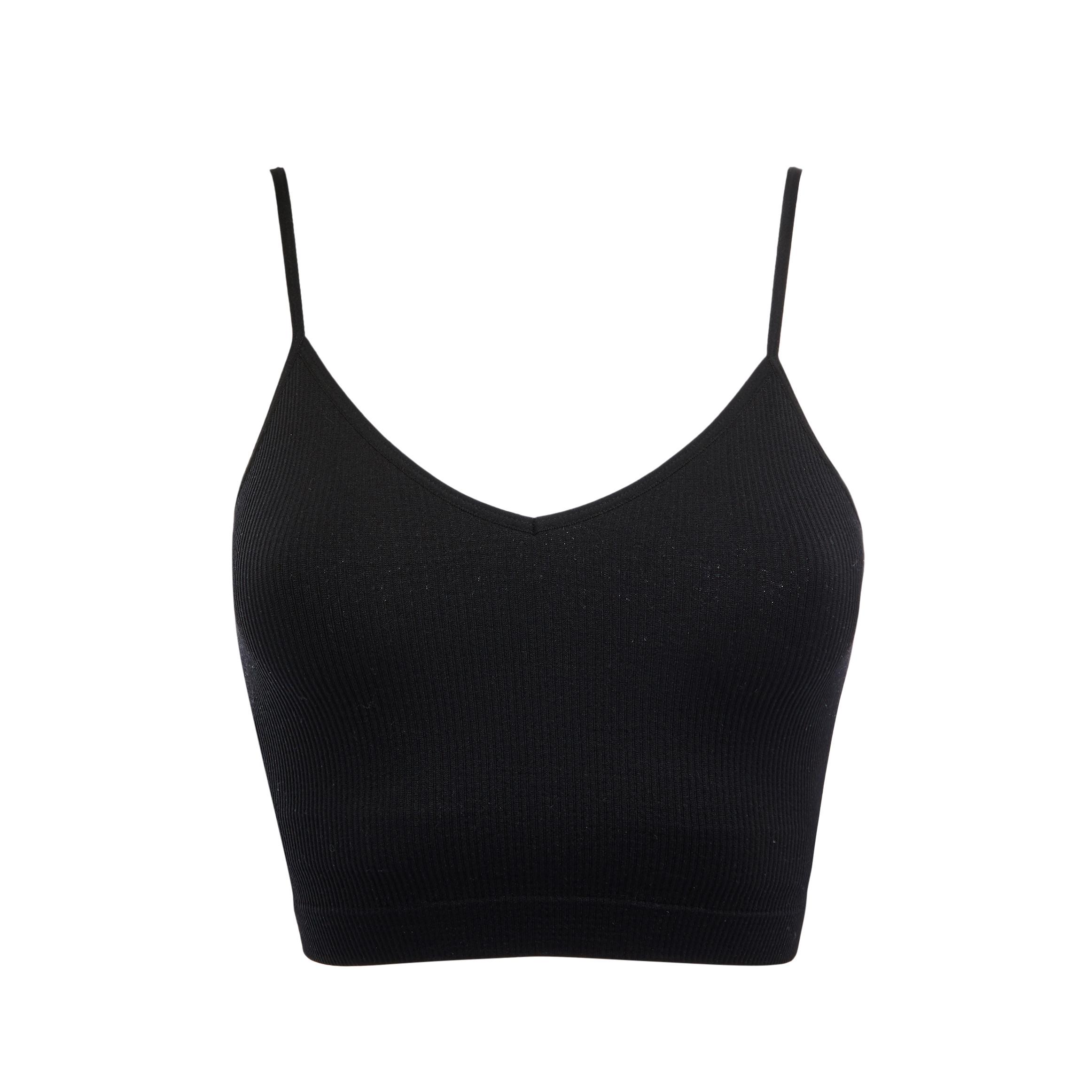 ribbed cropped cami top