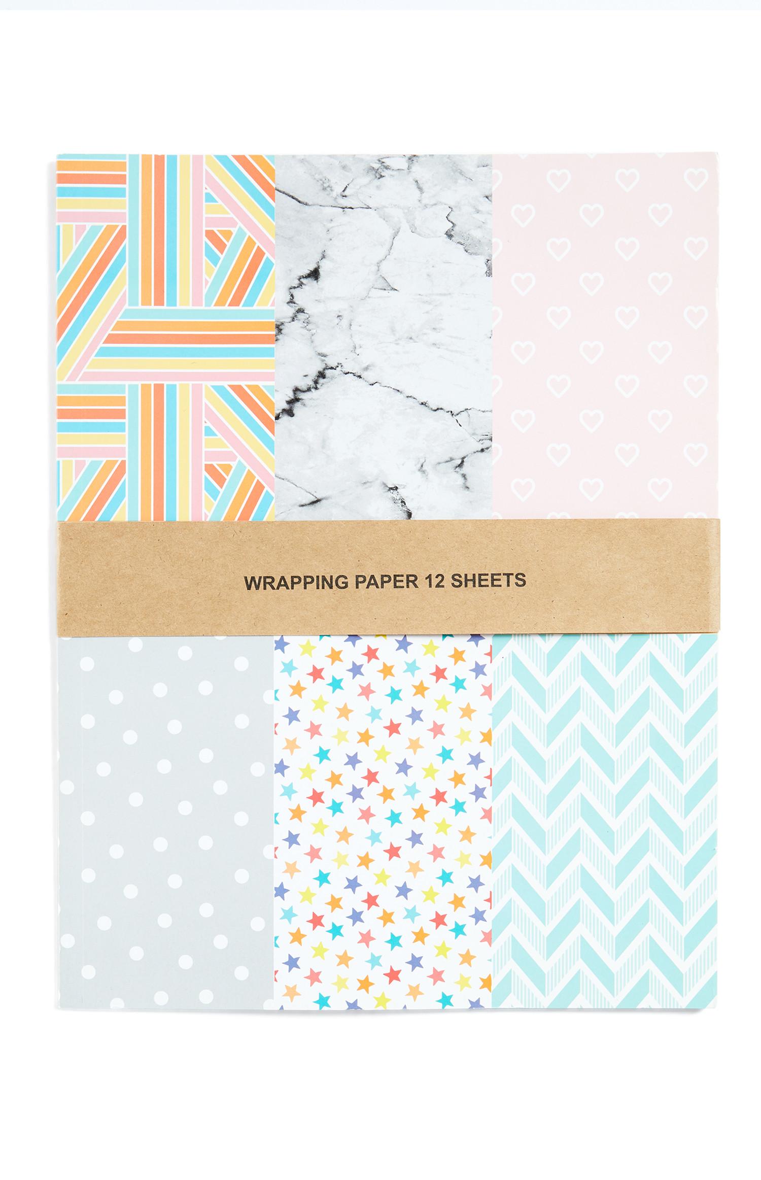 Patterned Wrapping Paper 12 Sheets Gifts Games, Mugs, Gadgets & More