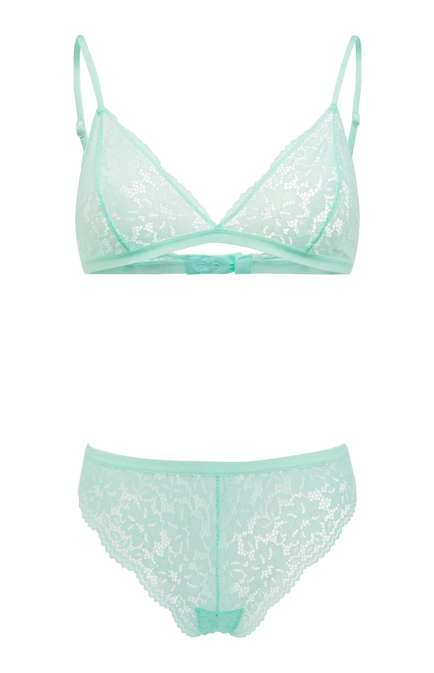 Mint Green Lace Triangle Lingerie Set | Lingerie & Underwear Sets ...