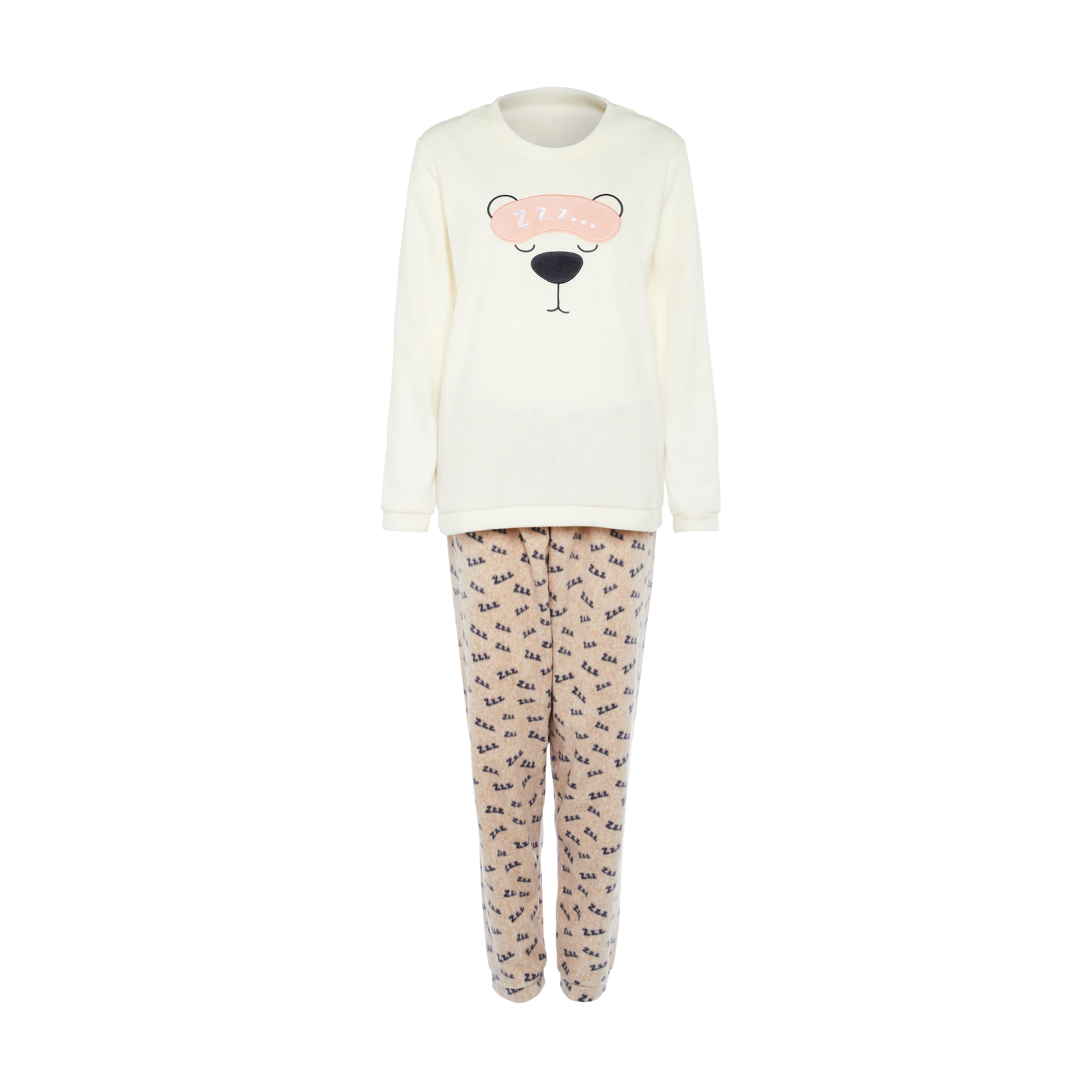 Cosy Bear Print Pyjamas Set | Women's Pyjama Set | Women's Pyjamas ...