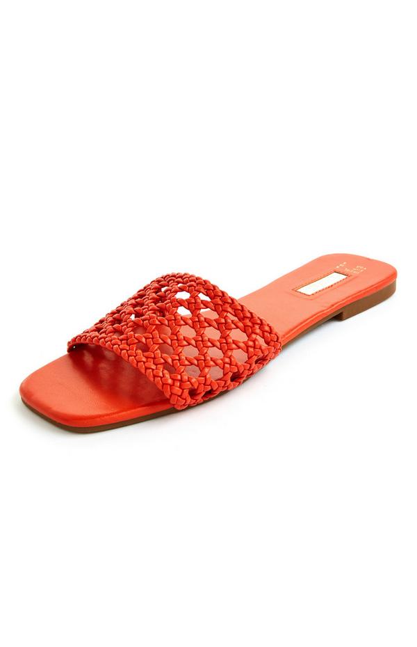 Red Flat Woven Mules | Women's Sandals, Flip Flops & Mules | Women's Shoes & Boots | Our Women's