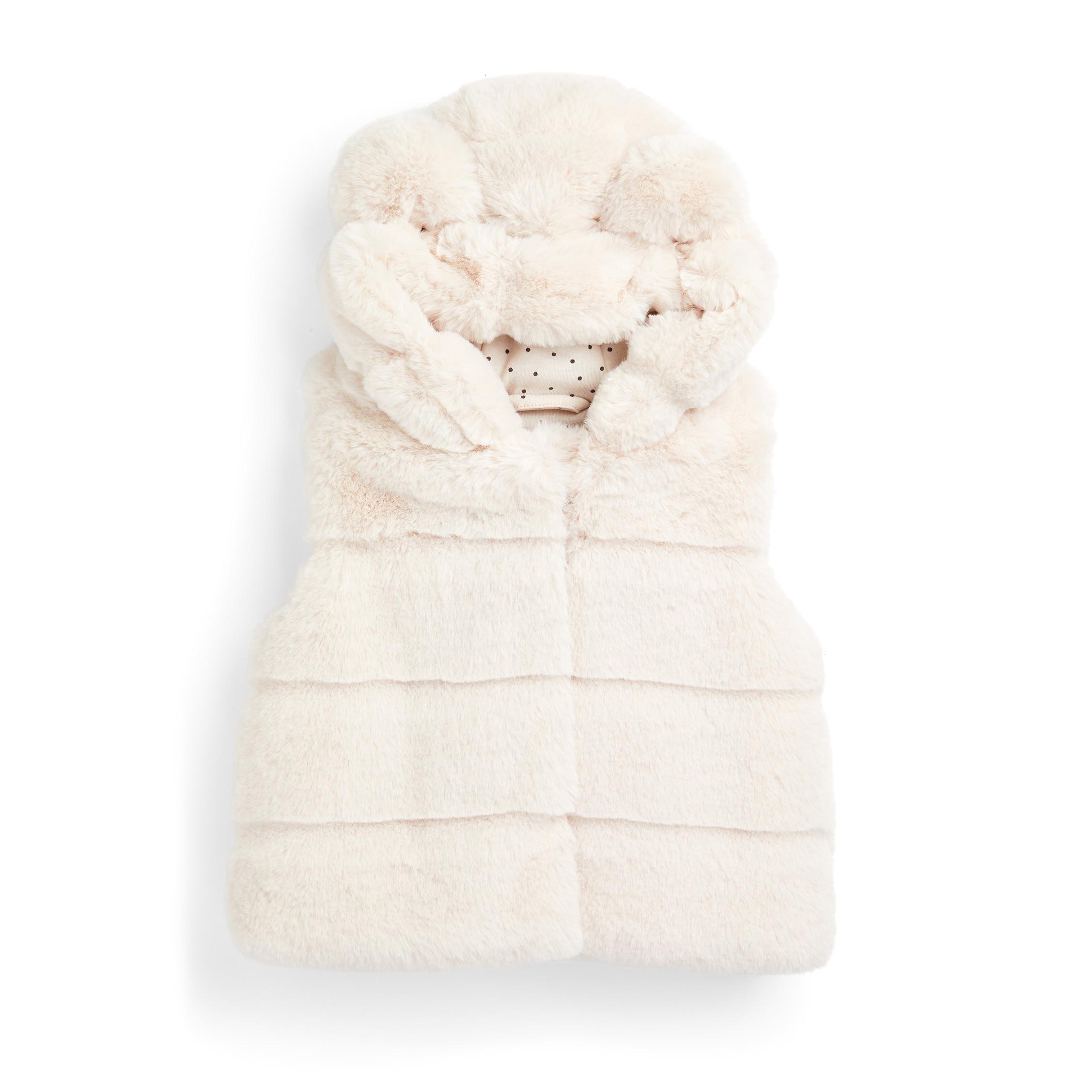 Gilet A Capuche Ivoire En Fausse Fourrure Bebe Fille Vetements Bebe Fille Vetements Bebe Et Nouveau Ne Mode Enfant Tous Les Produits Primark Primark Belgique Francaise