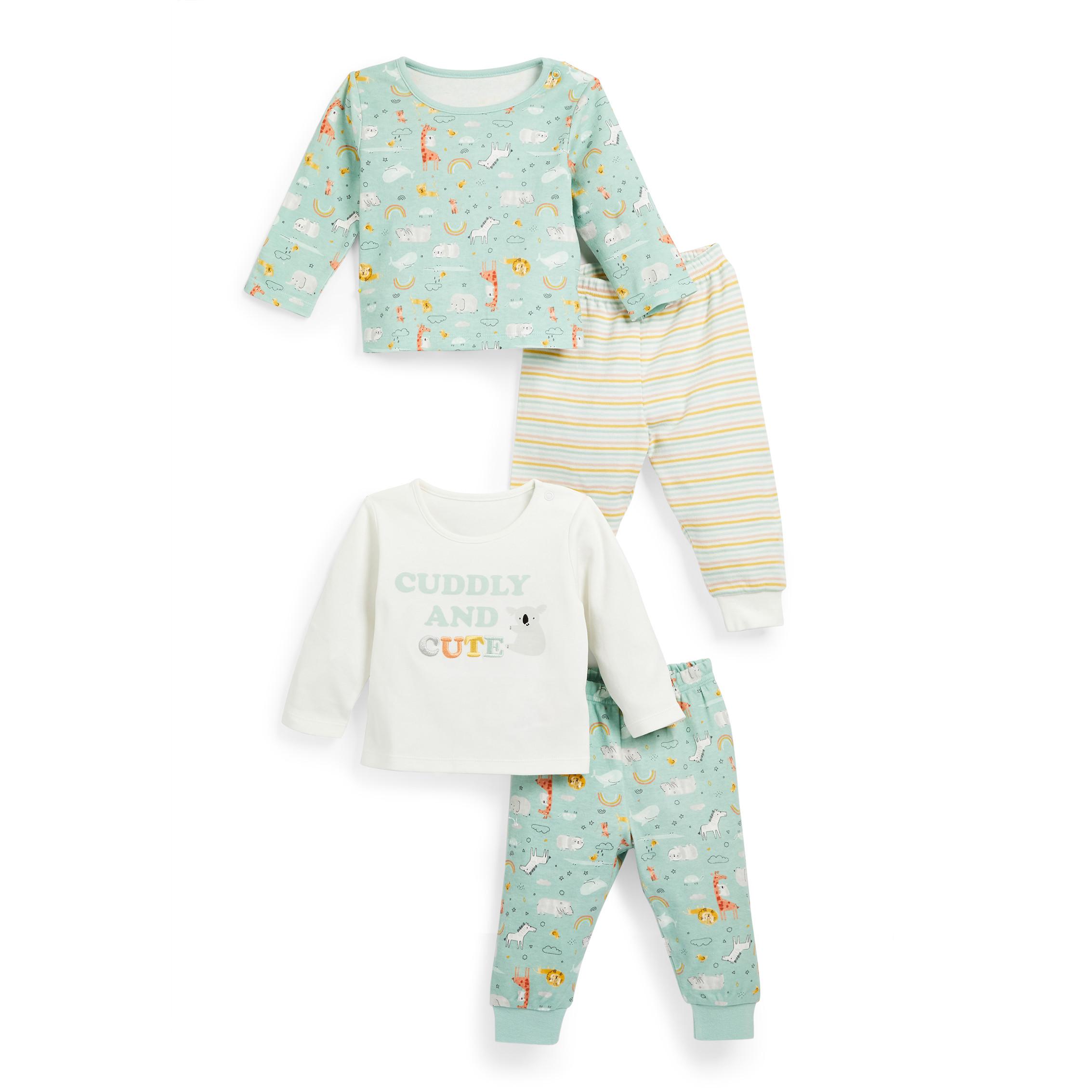Lot De 2 Ensembles Vert Menthe En Jersey Avec Imprime Nouveau Ne Les Essentiels Pour Bebe Vetements Bebe Et Nouveau Ne Mode Enfant Tous Les Produits Primark Primark France
