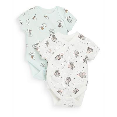 Pastellfarbene „Dumbo“ Bodys für Neugeborene, 2er-Pack