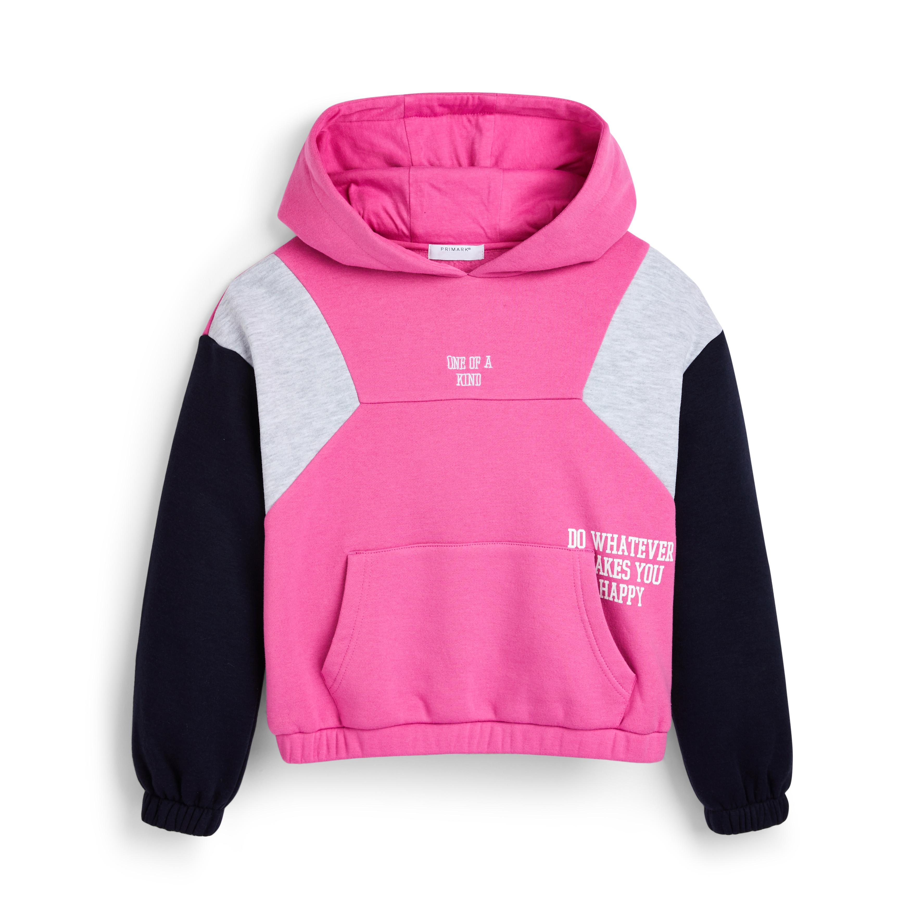 Older Girl Pink Bubblehem Hoodie | Older Girls Tops & Hoodies | Older ...