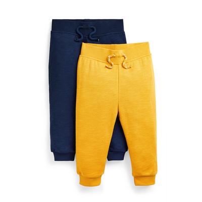Baby Boy Mixed Colour Joggers 2 Pack