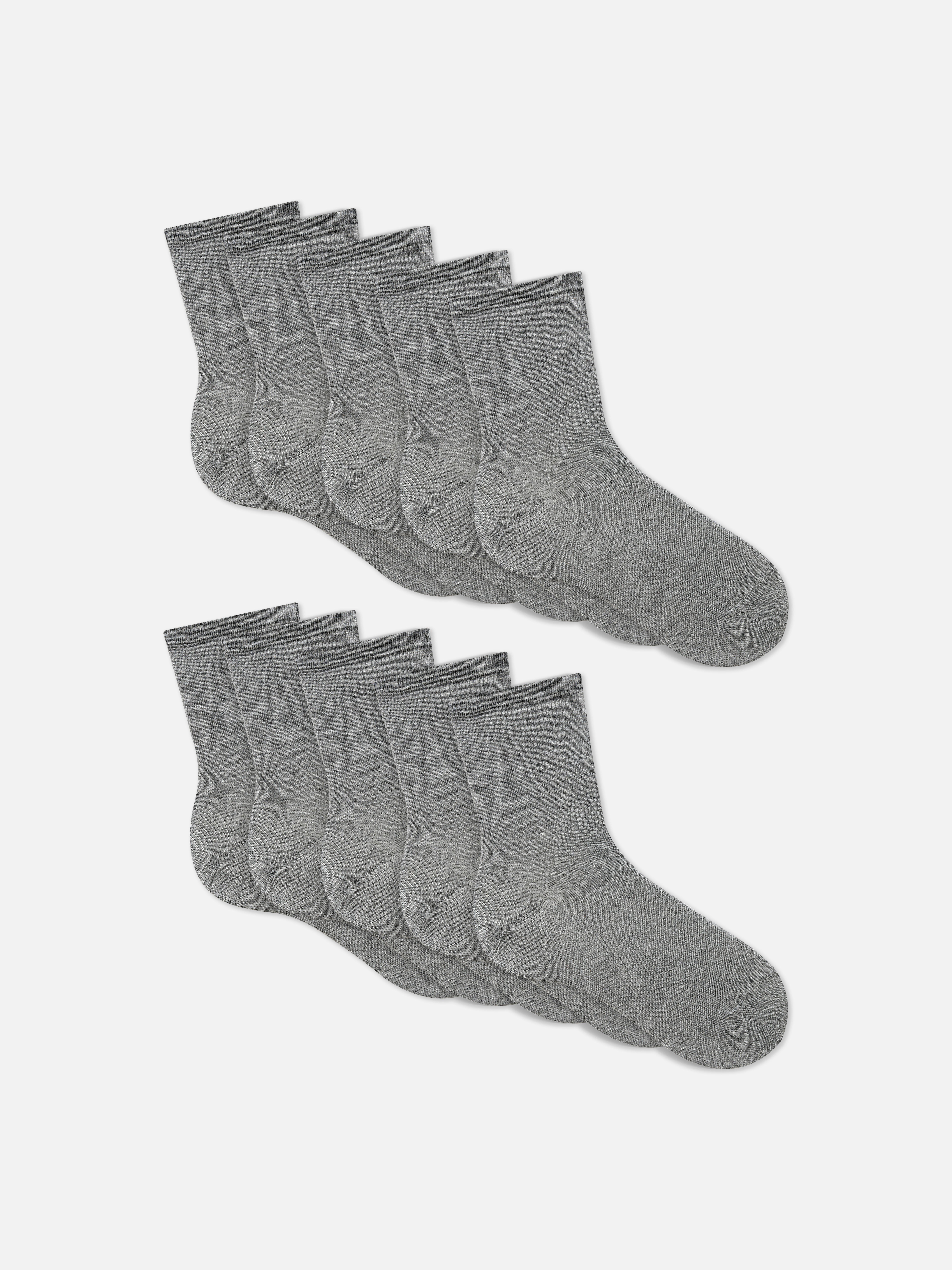 Boys Grey Ankle Socks 10 Pack Kids Accessories Kids Clothes All