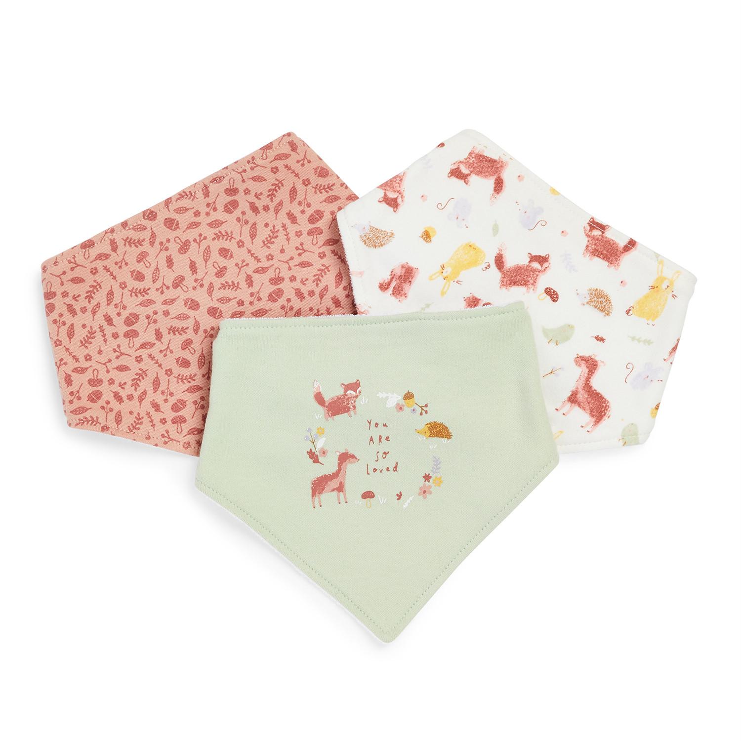 Lot De 3 Bavoirs Bandanas A Imprime Foret Bebe Fille Les Essentiels Pour Bebe Vetements Bebe Et Nouveau Ne Mode Enfant Tous Les Produits Primark Primark France