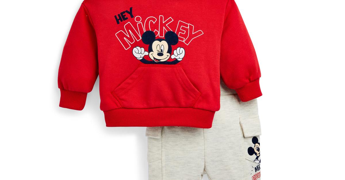 Brand New Primark Disney Baby Mickey/Minnie Fleece Baby Grow 2 To Choose 