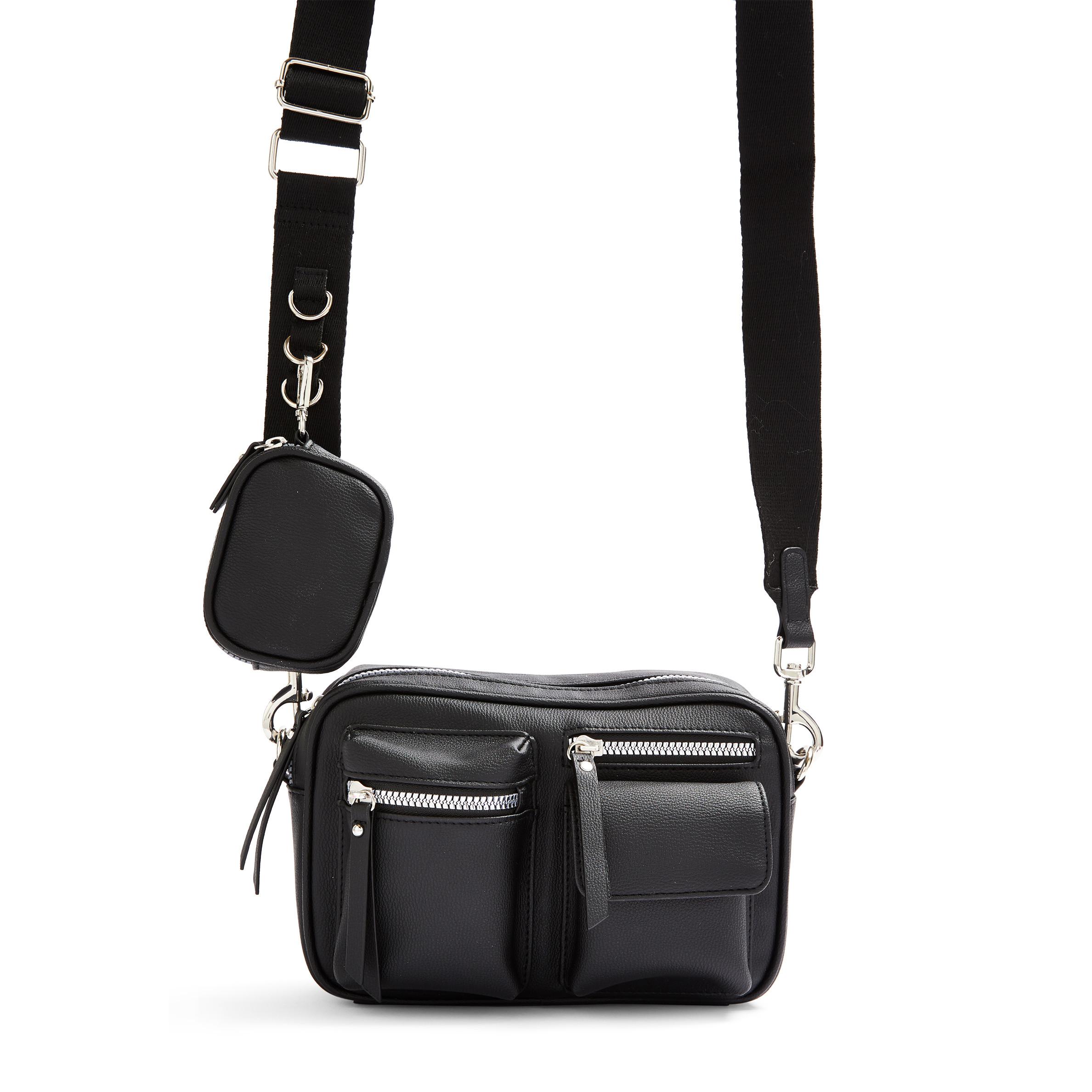 Black Multifunction Crossbody Bag Crossbody Bags Women's Handbags