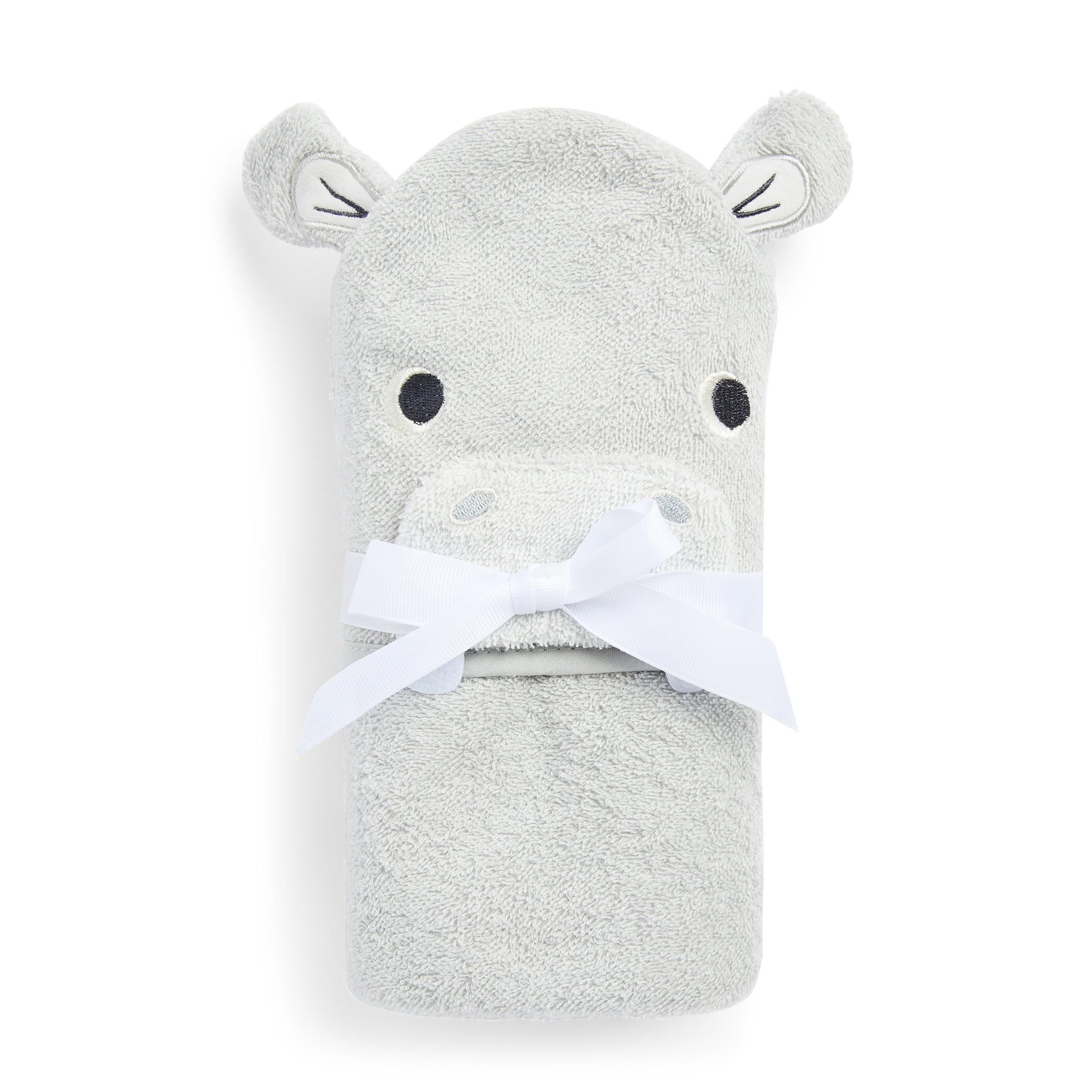 Gray Hippo Hooded Towel Baby Clothing Essentials Baby Newborn Clothes Kids Clothes All Primark Products Primark Usa