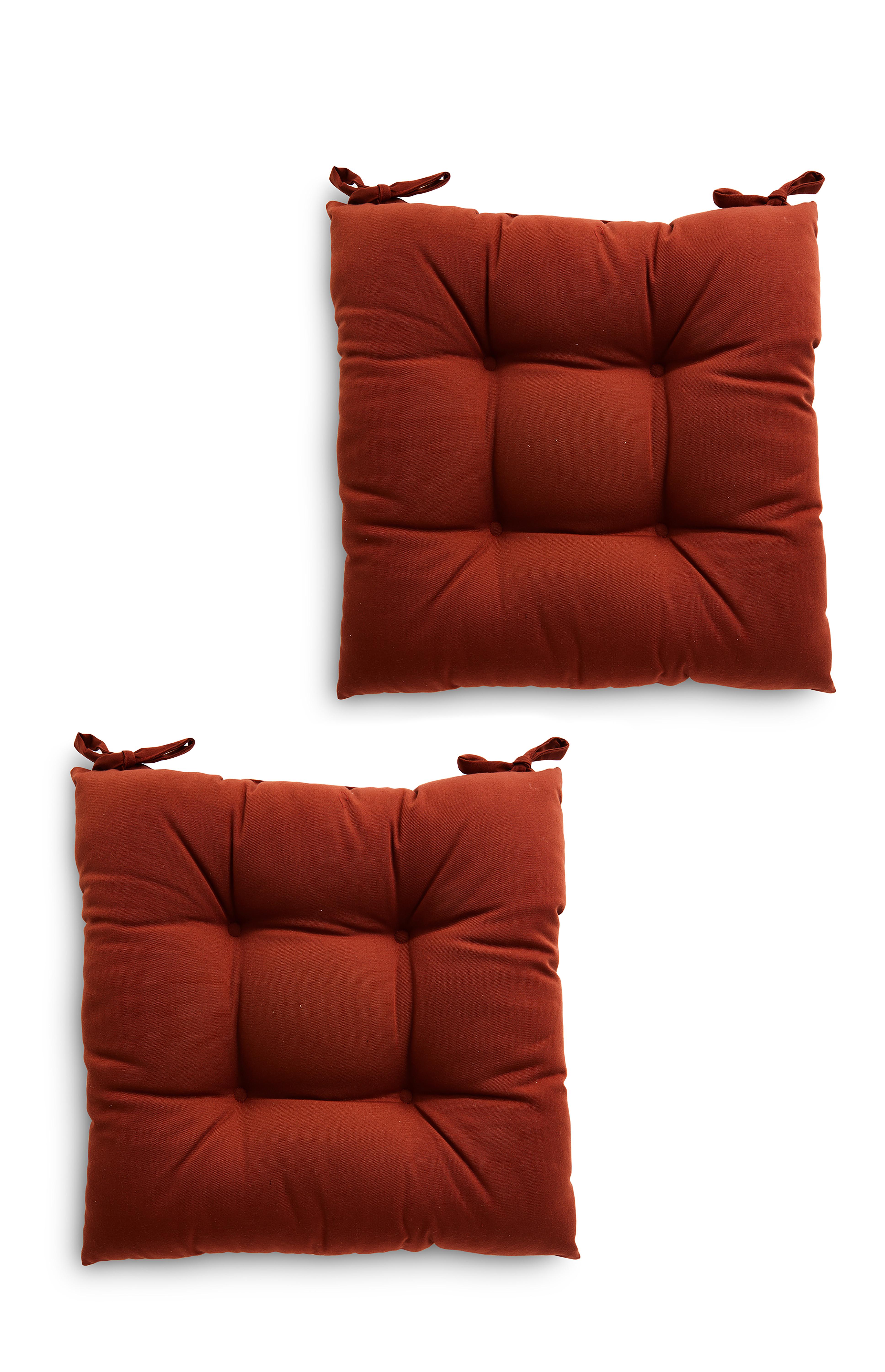 Terracotta Seat Pads 2 Pack Kitchen & Dining All Homeware Homeware All Primark Products