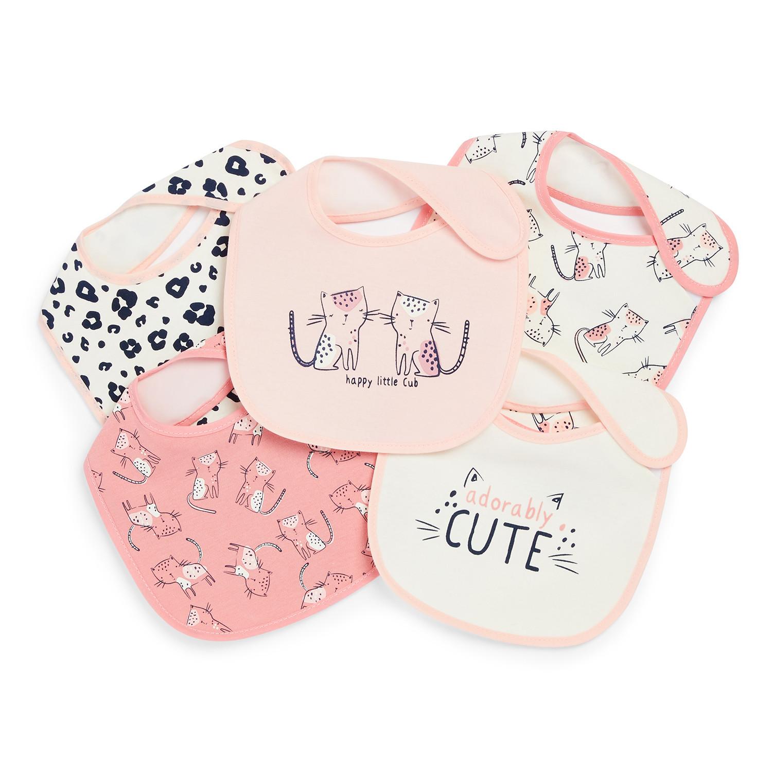 Lot De 5 Bavoirs En Plastique A Imprime Bebes Animaux Bebe Fille Les Essentiels Pour Bebe Vetements Bebe Et Nouveau Ne Mode Enfant Tous Les Produits Primark Primark France