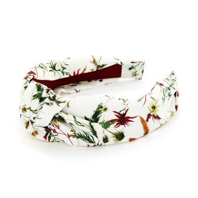 Rotes „Gardeners World“ Haarband mit Blumenmuster