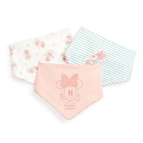 „Disney Minnie Maus“ Lätzchen für Neugeborene (M), 3er-Pack