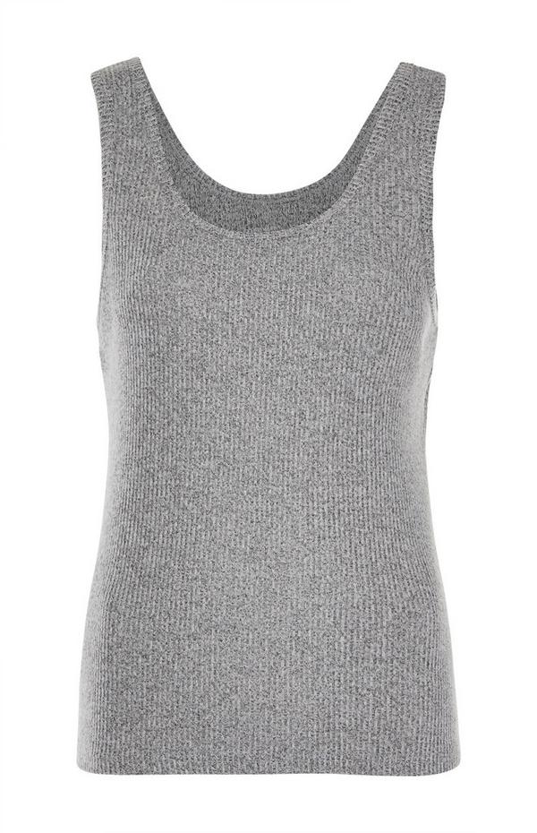 Grey Ribbed Supersoft Vest | Women's Pyjamas | Women's Clothing | Our ...