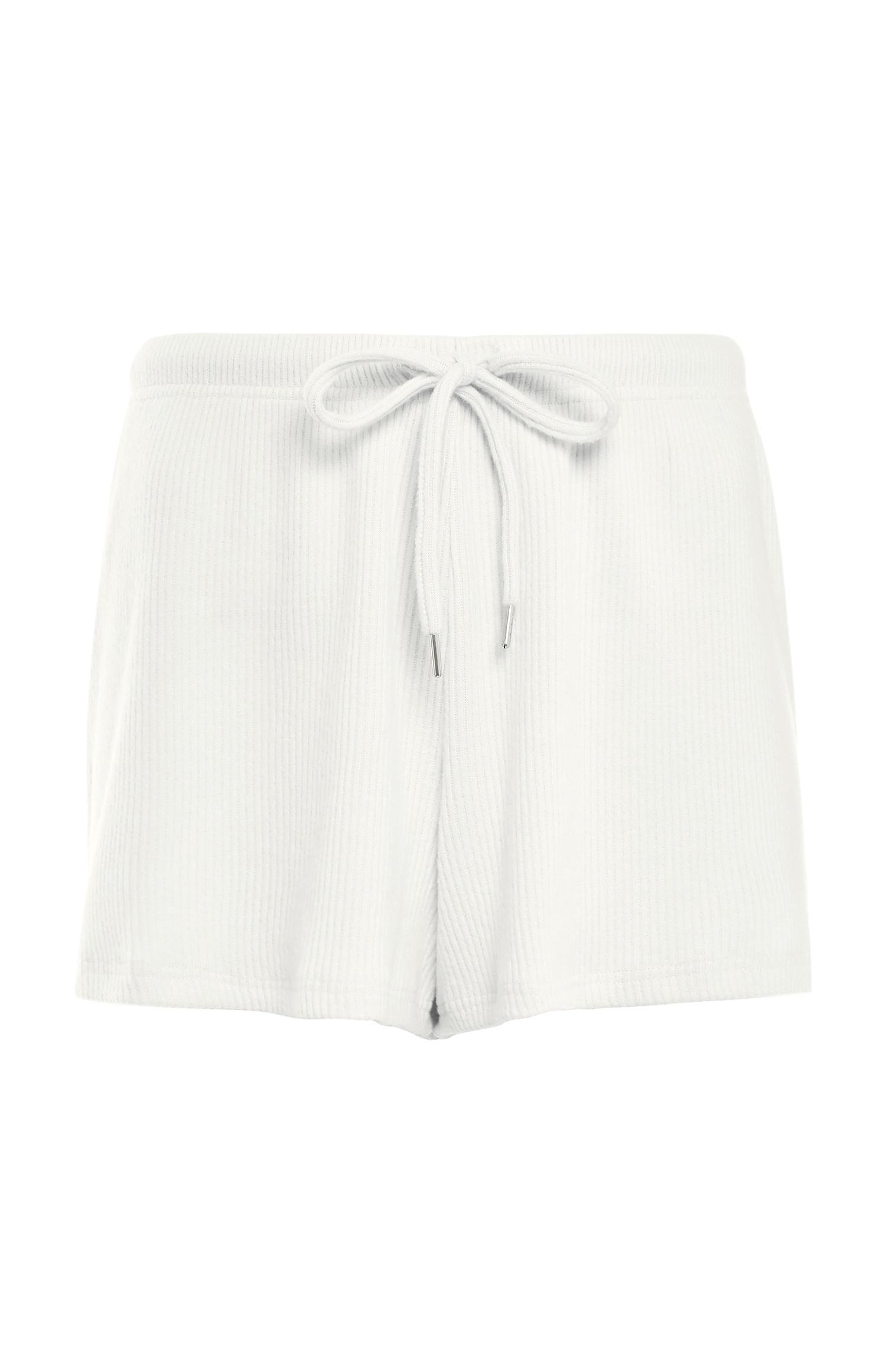 White Ribbed Supersoft Shorts | Women's Pyjamas | Women's Clothing ...
