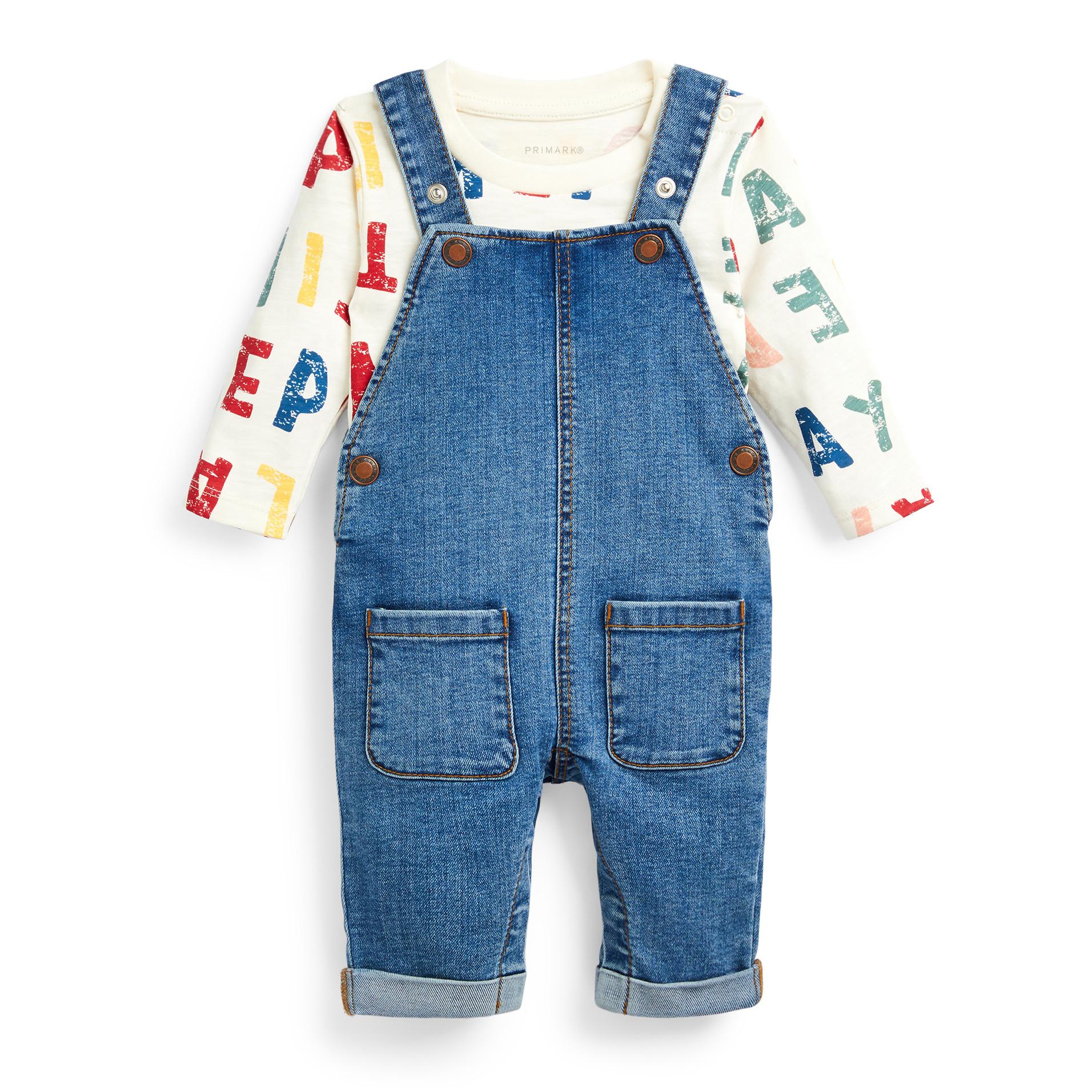 Baby Boy Blue Denim Dungarees Set | Baby Boy Clothes | Baby & Newborn ...