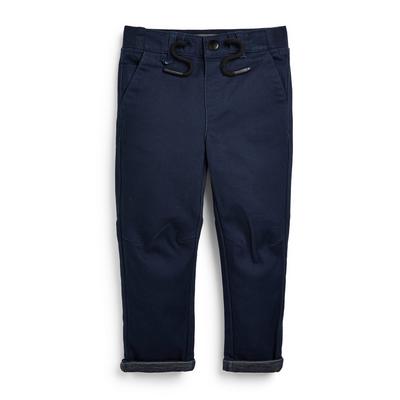 Mornarsko modre pletene hlače za mlajše fante