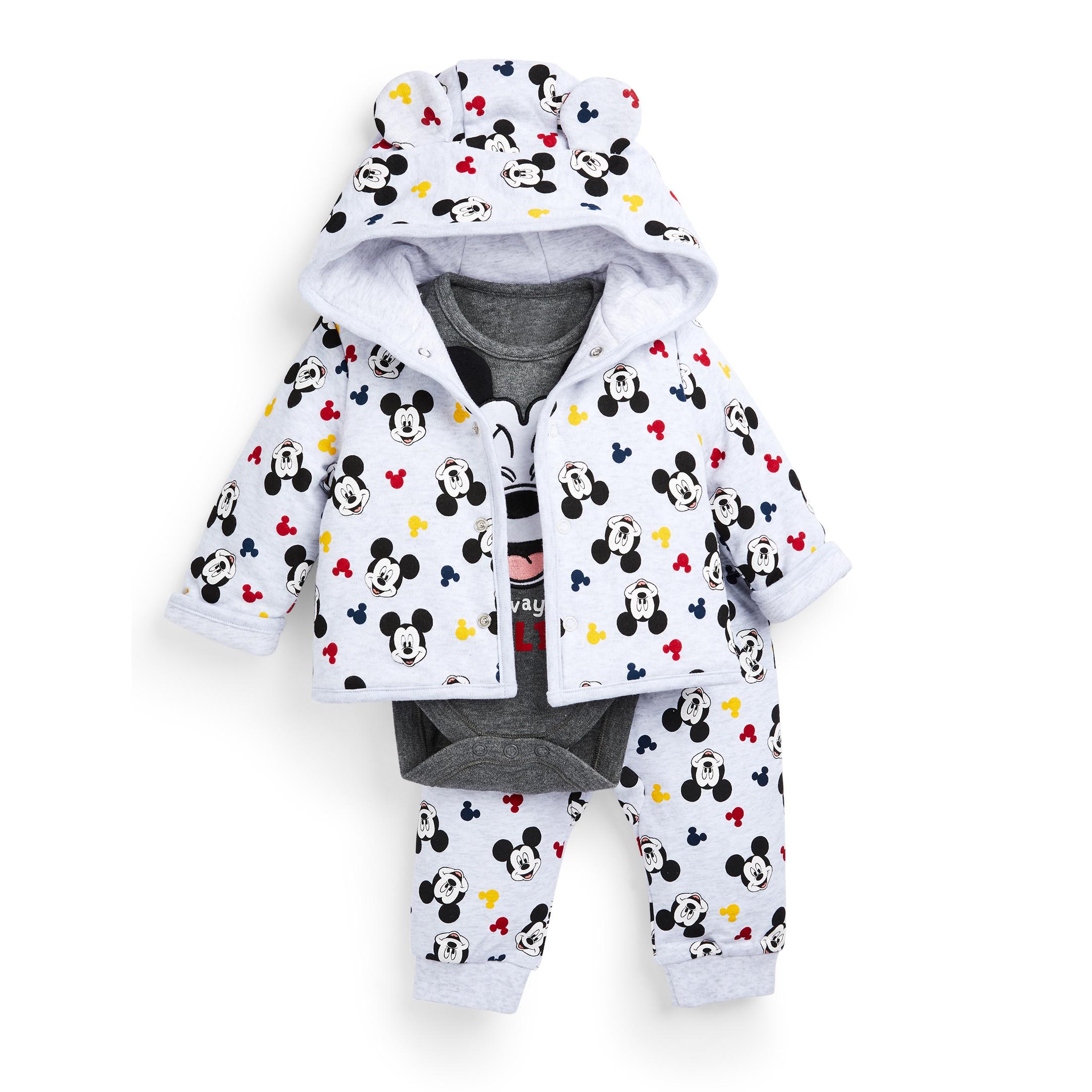 Ensemble 3 Pieces Avec Veste Blanc A Imprime Mickey Mouse Bebe Garcon Les Essentiels Pour Bebe Vetements Bebe Et Nouveau Ne Mode Enfant Tous Les Produits Primark Primark France