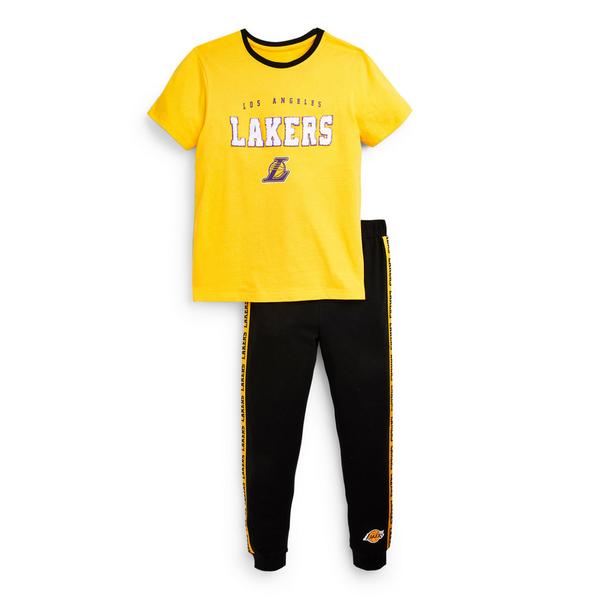 Gelbes „LA Lakers“ Pyjamaset (Teeny Boys)
