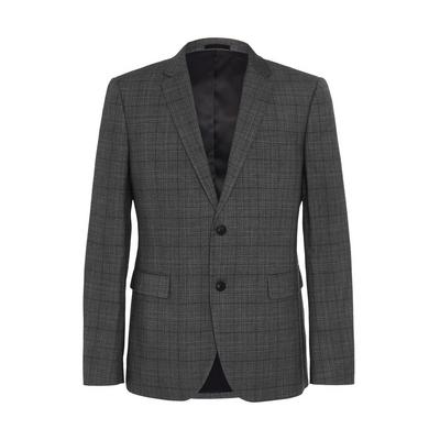 Gray Check Suit Jacket