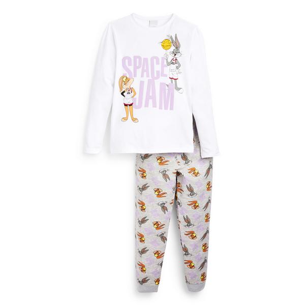 Graues „Space Jam“ Pyjamaset (Teeny Girls)