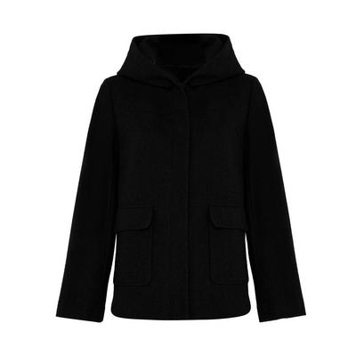 Black Essential Duffel Coat
