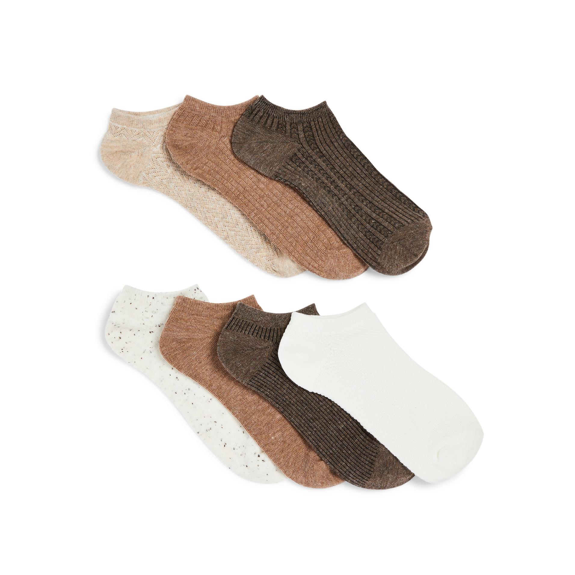 7Pack Oatmeal Ankle Socks Women's Socks & Tights Women's Style