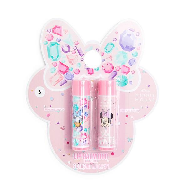 Rosafarbener „Disney Minnie Maus“ Lippenbalsam, 2er-Pack