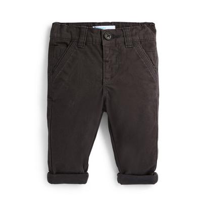 Baby Boy Charcoal Lined Chinos