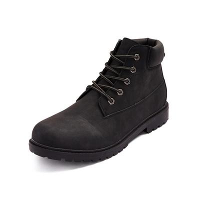 Black Lace Up Worker Boots