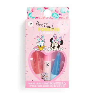 Conjunto brilho lábios Disney Minnie Mouse cor-de-rosa