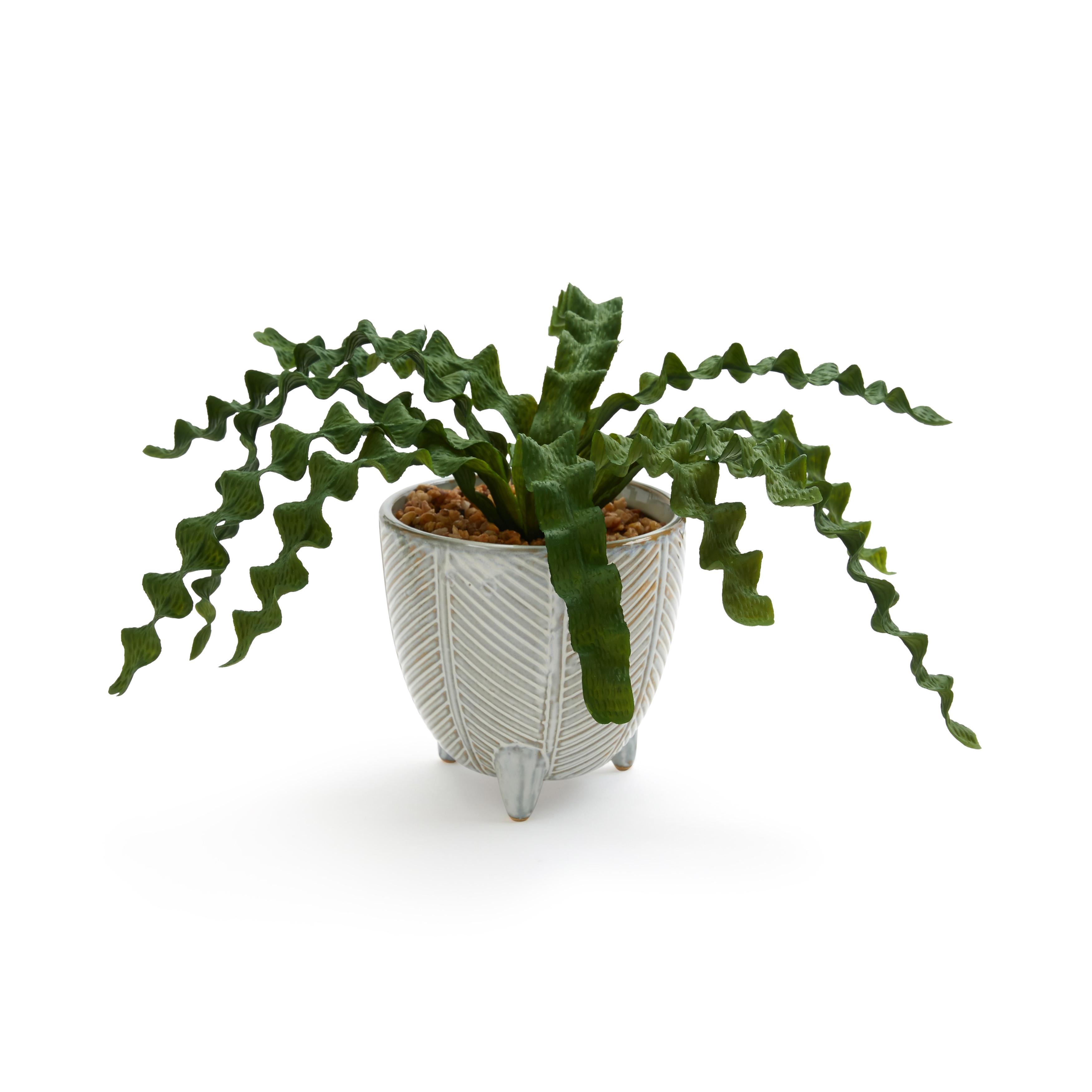 Large Ceramic Faux Potted Plant