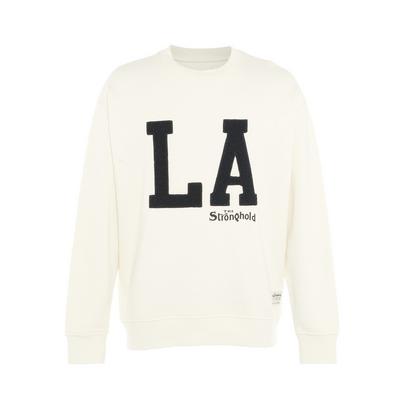 Ivory Contrast Ribbed Stronghold Crew Neck Sweatshirt