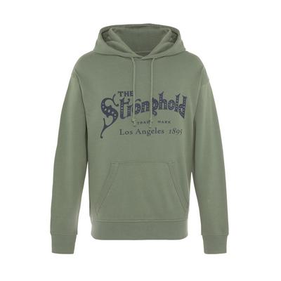 Zelen pulover s kapuco Stronghold z logotipom