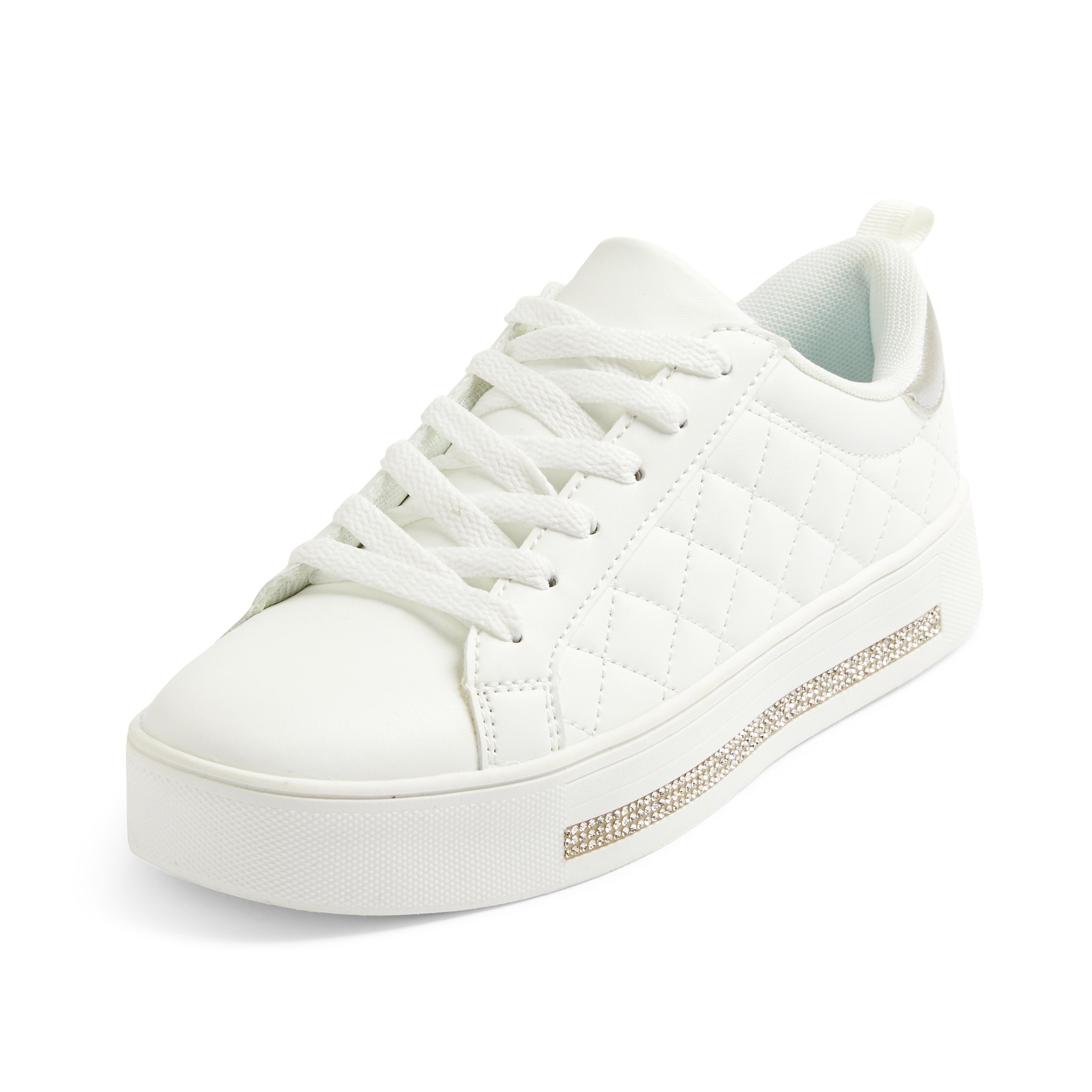 white low top trainers women's