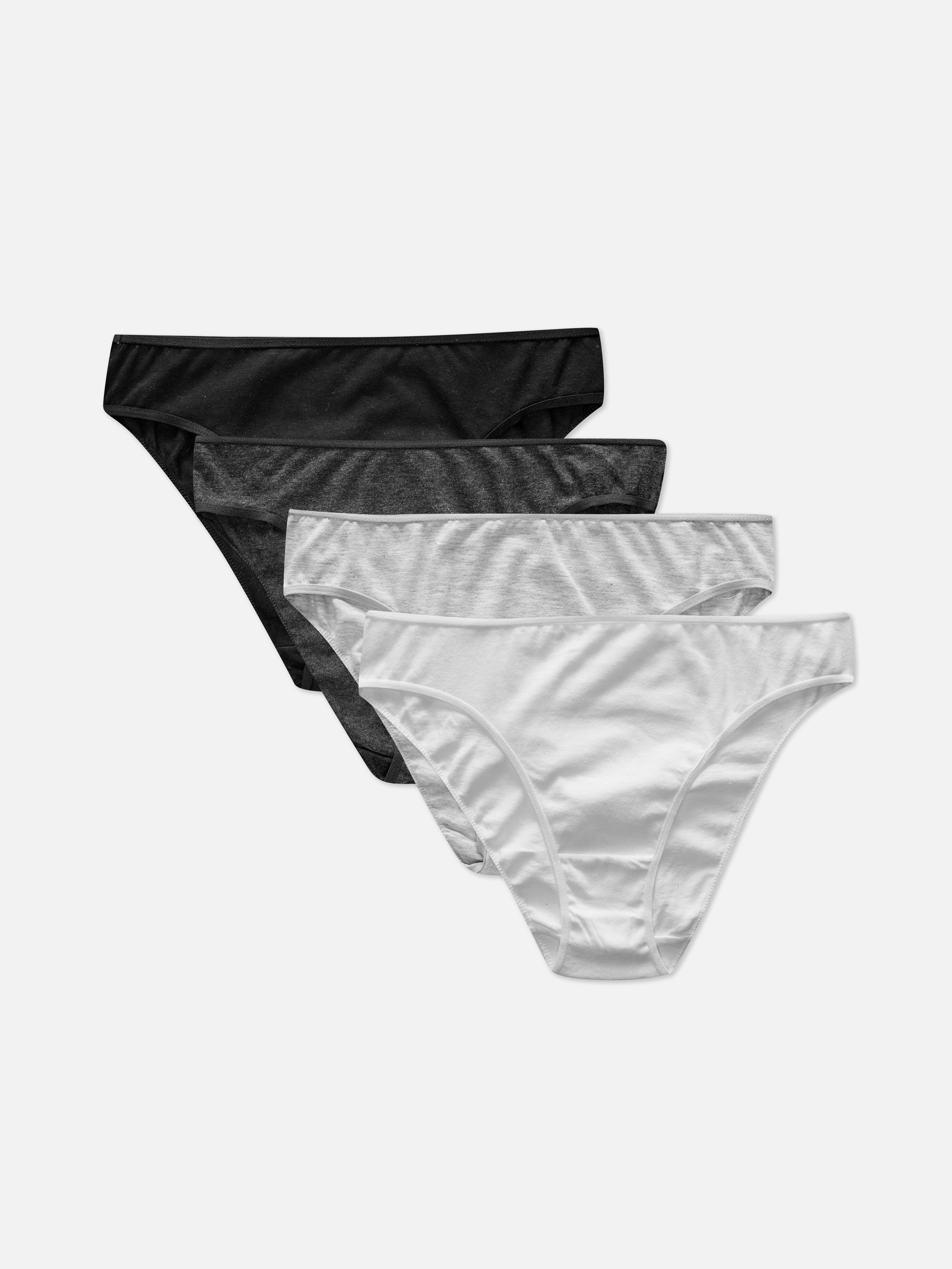 Pack de 4 braguitas de bikini de algodón | | Lencería y ropa interior | Ropa para mujer | Nuestra línea de moda femenina | Todos los productos Primark | Primark España