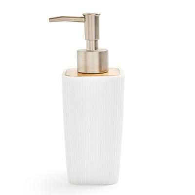 Flacon distributeur de savon blanc surélevé