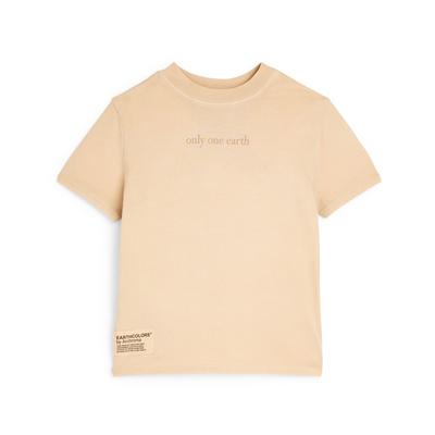 T-shirt beige en coton biologique Earthcolors by Archroma enfant