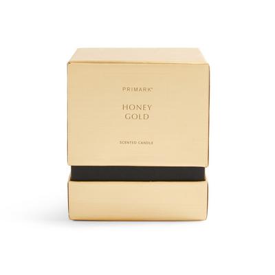 Honey Gold Square Boxed Candle