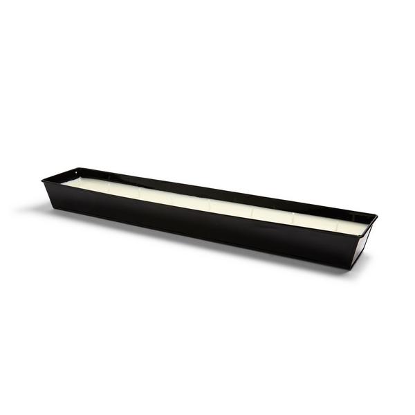 Black Extra Long Multi Wick Tray Candle