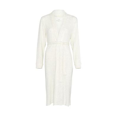 Ivory Supersoft Ribbed Robe