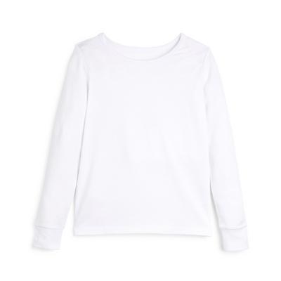 Girls Great Outdoors White Premium Thermal Top